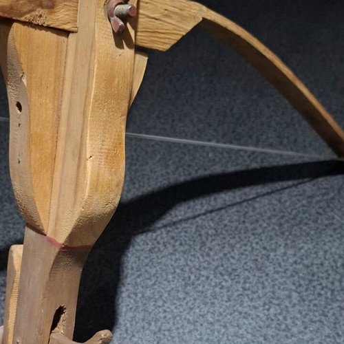 Handmade Wooden Children's Crossbow 45cm with Arrow like new