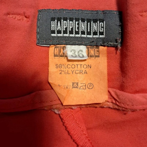 Happening No36 coral cotton high-waisted bermuda shorts like new