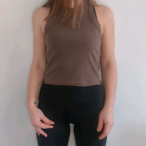 Adidas original women's tank top like new, caramel color, size M