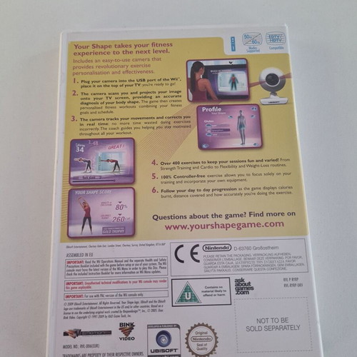 Wii Your Shape used game with disc scratches
