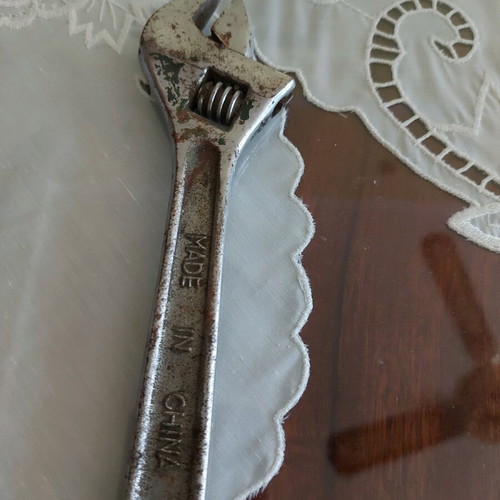 Vintage adjustable wrench used