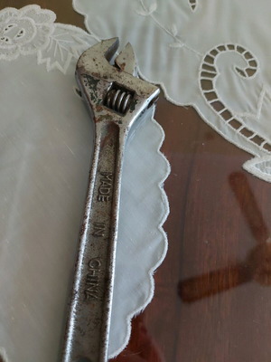 Vintage adjustable wrench used