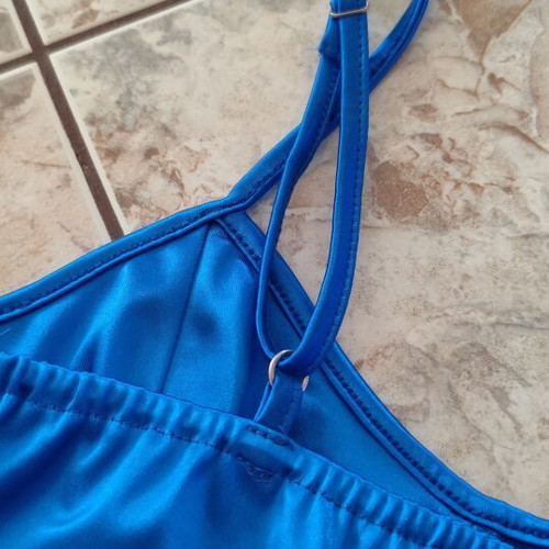 Shein Top Corset style blue size M like new