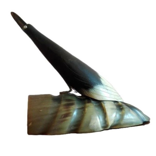 Vintage Bird Figurine made of Natural Horn, circa 1950, like new