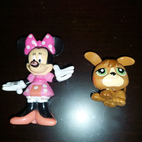 Mini Mouse Mattel and Littlest Pet Shop Hasbro figure used