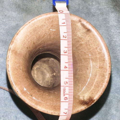 Ceramic vase new, Bulgarian production from 1950-1960