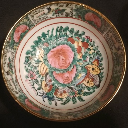 Chinese handmade porcelain plate and bowl used