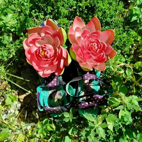 Irregular Choice platform sandals like new, size 37, 3D floral design