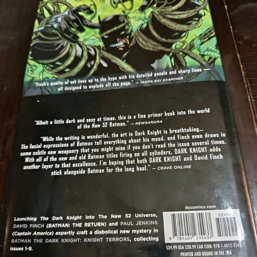 Batman The Dark Knight Vol 1 Knight Terrors hardcover used
