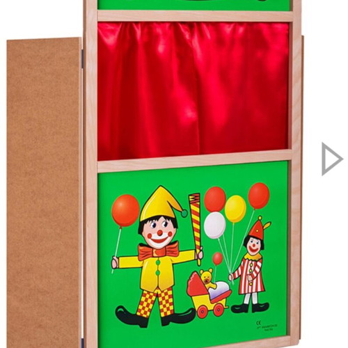 Puppet Theater with The Three Little Pigs like new