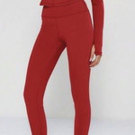 Shein fitness set with red jacket and leggings