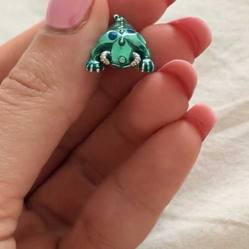 Pandora Sulley monster charm like new, green and silver