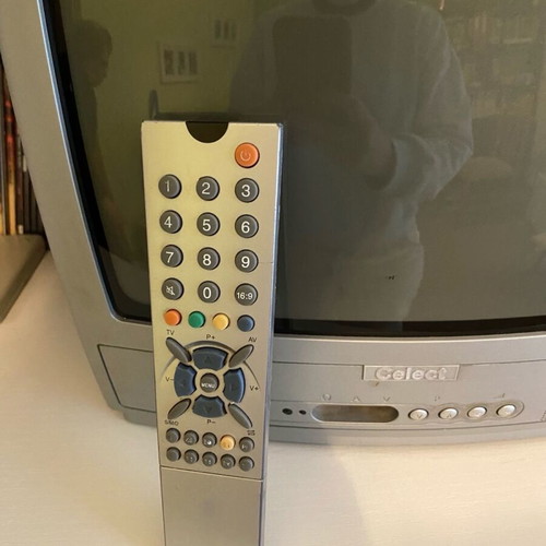Celect 14’’ TV used with crypto decoder and remote control