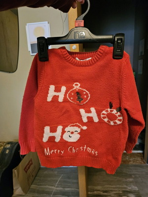 Πουλόβερ χριστουγεννιάτικο Prenatal μεταχειρισμένο, κόκκινο, για 2-3 ετών