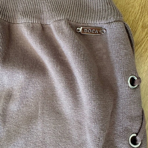 Doca woollen skirt like new, brown, with side opening
