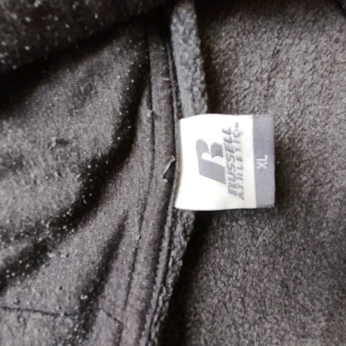 Russell Athletic gray XL jacket like new with hood and pockets