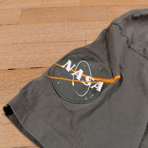 Alpha Industries NASA cotton shirt size L military green near to excellent condition