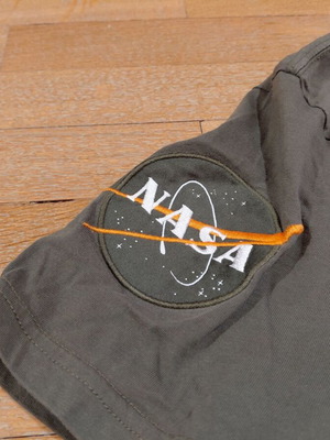 Alpha Industries NASA cotton shirt size L military green near to excellent condition