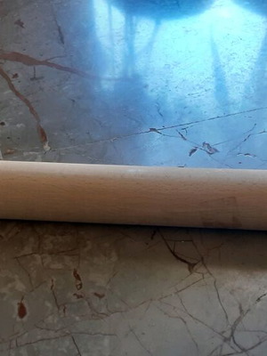 Wooden rolling pin for pies, 50cm