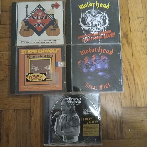 Rock CD pack of 10 albums plus 5 bonus, used, classic and alternative