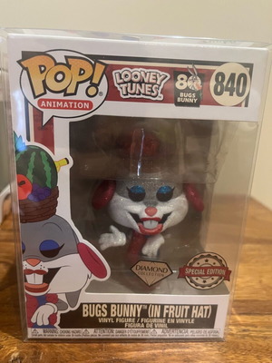 Funko Pop Bugs Bunny (in Fruit Hat) Diamond Collection new