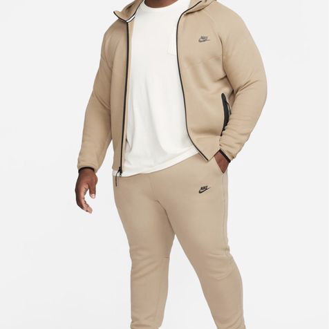 Nike Tech Fleece men's tracksuit beige new, size L