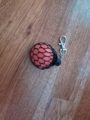 Keychain like new, black and pink
