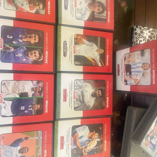 DVD with football player biographies new, set of 9