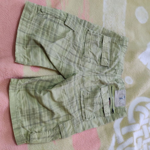 Original Jeans Mississippi men's bermuda shorts used, 100% cotton, green, size L