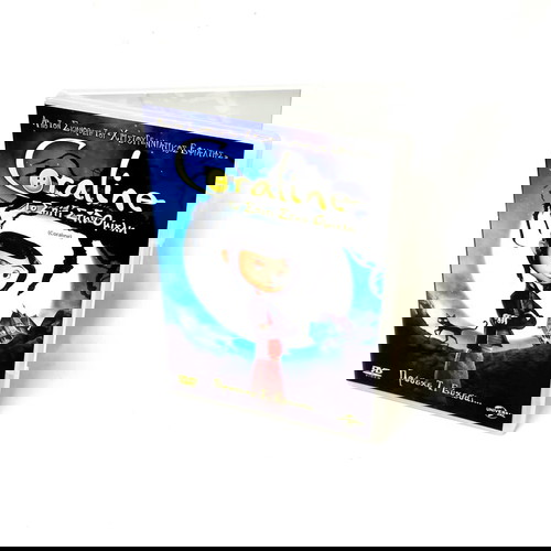 Coraline DVD καινούργιο, περιπέτεια φαντασίας κινουμένων σχεδίων με υπότιτλους