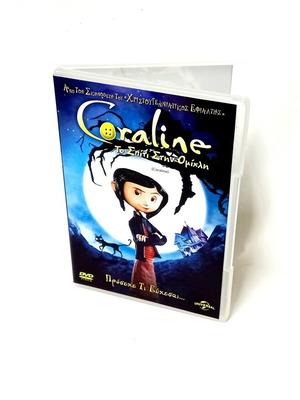 Coraline DVD new, adventure fantasy animation with subtitles