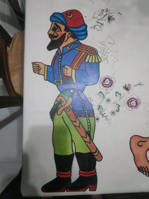 Shadow theater figure Tahir Vezyris new, officer