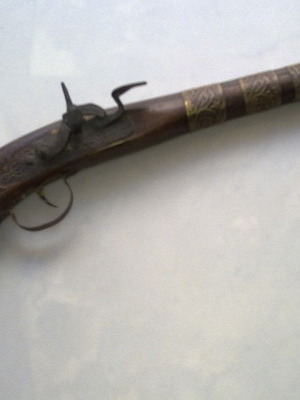 Decorative Pistol Replica 1821 used, non-functional, 39cm