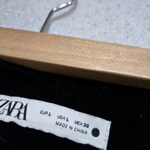 Zara velvet pants like new, black, size large