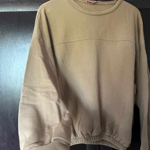 Oversized blouse in dark camel beige like new