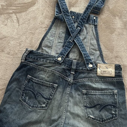 Staff jeans no27 vintage distressed denim overalls