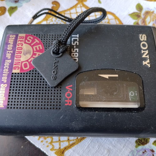 Sony TCS-580V vintage stereo cassette recorder used with box and papers