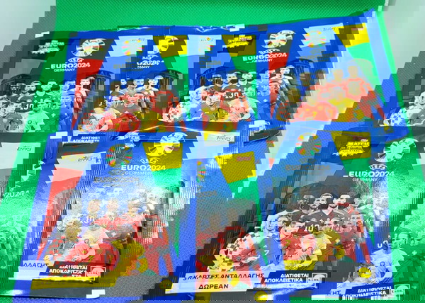 6 ΠΑΚΕΤΑ ΜΕ ΚΑΡΤΕΣ - MATCH ATTAX - ALL STARS - TOPPS - UEFA EURO 2024