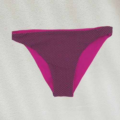 Luna reversible bikini slip new, fuchsia, size S