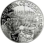 100 Schilling 1993 { Leopold I } Austria First Republic .