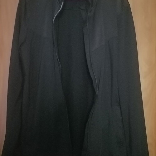 Men's black athletic jacket, size Small