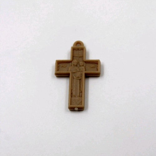 Plastic Cross Pendants new, pack of 50 with Christ and Virgin Mary