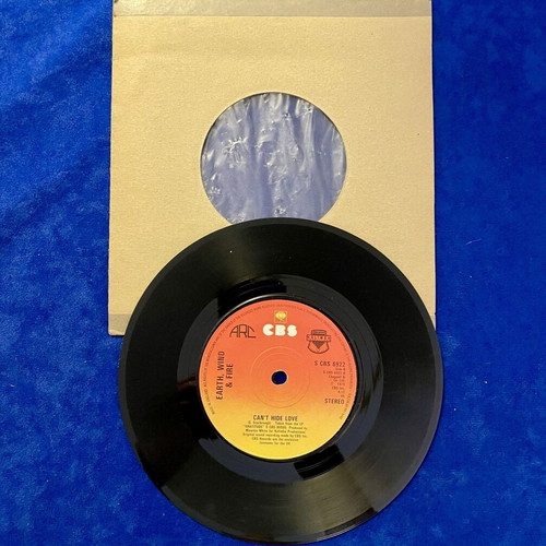 Can't Hide Love 7-inch vinyl record used, Earth, Wind & Fire, R&B/Soul