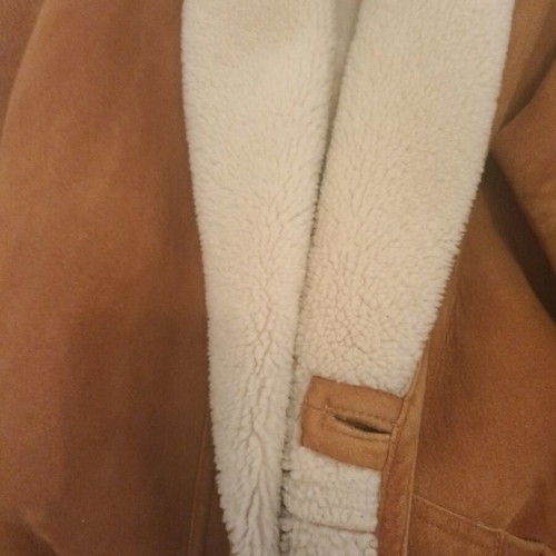 Sheepskin jacket camel color size L, vintage
