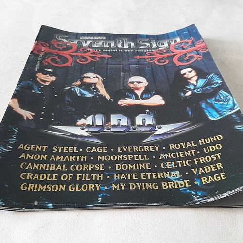 Seventh Sign Issue 7 1999 used Greek metal magazine with minor wear