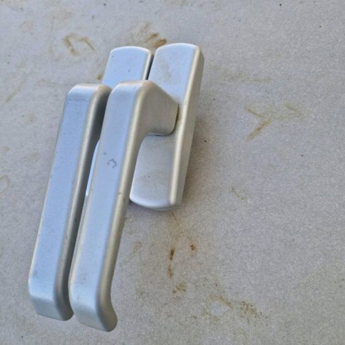 Aluminum door handles set pair like new