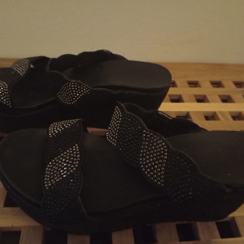 Vintage women's platform sandals flatform size 36 black like new