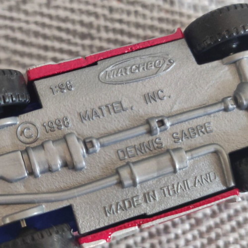 Matchbox Dennis Sabre fire truck toy car used