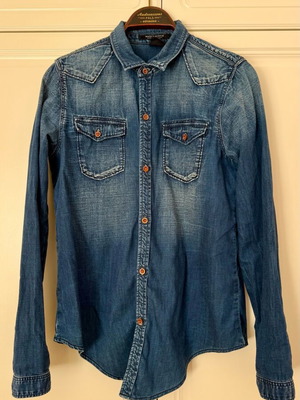 Denim shirt Maison Scotch like new, size M, blue