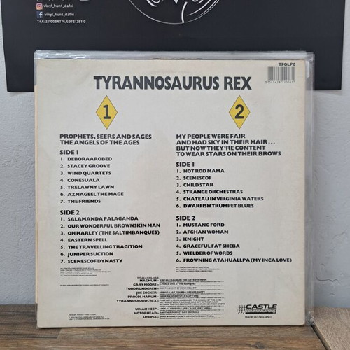 Tyrannosaurus Rex vinyl record used, rock genre, 1988 UK